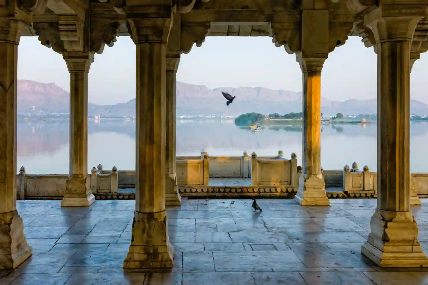 Anasagar lake, Ajmer in Rajasthan