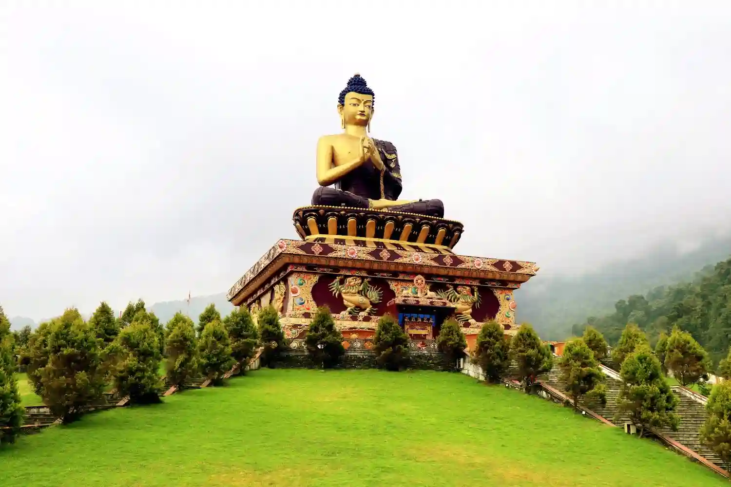 Lord Buddha Statue in Gangtok Tour with TS Tour and Travels