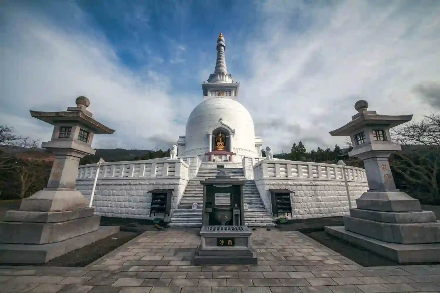 Shanti Stupa of Lumbini in Nepal