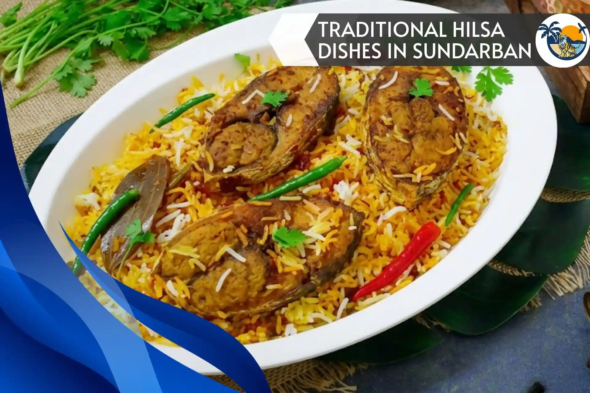 Traditional Hilsa Biryani served during the Sundarban Hilsa Festival, featuring Traditional Hilsa Dishes in Sundarban